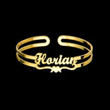 Akizoom Personalized Letter Bracelets with Heart Names for Women B