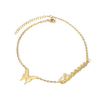 Akizoom Butterfly Bracelets Handchain for Women's Gift
