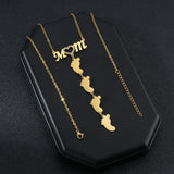 Personalized Zircon Heart Names Necklace for Women
