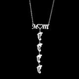 Personalized Zircon Heart Names Necklace for Women