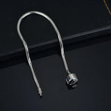 Akizoom High Snake Chain Bracelet Stainless Steel Charm DIY Jewelry Gift