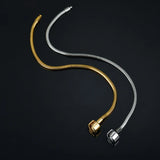 Akizoom High Snake Chain Bracelet Stainless Steel Charm DIY Jewelry Gift