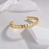 Ins Leaf Hollow Open Bracelet Stainless Steel Bangle