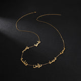 Personalized Arabic Names Necklace Stainless Steel Chain Choker for Women