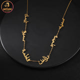 Personalized Arabic Names Necklace Stainless Steel Chain Choker for Women