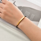 Personalized Punk Engrave Name Bracelet for Women