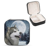 Alaskan Malamute Jewelry Storage Box Square...
