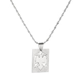Albania Eagle Pendant Necklaces Stainless Steel Ethnic
