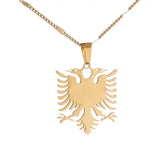 Albania Eagle Pendant Necklaces Ethnic Women Men Jewelry
