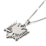 Albania Eagle Pendant Necklaces Ethnic Women Men Jewelry