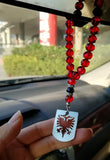 Albania Flag Necklace Ring T Shirt Car Hanging Phone Case Patch Pin Combo