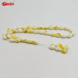 Albashan Beige Resin Tasbih Muslim Rosary Gift For Men