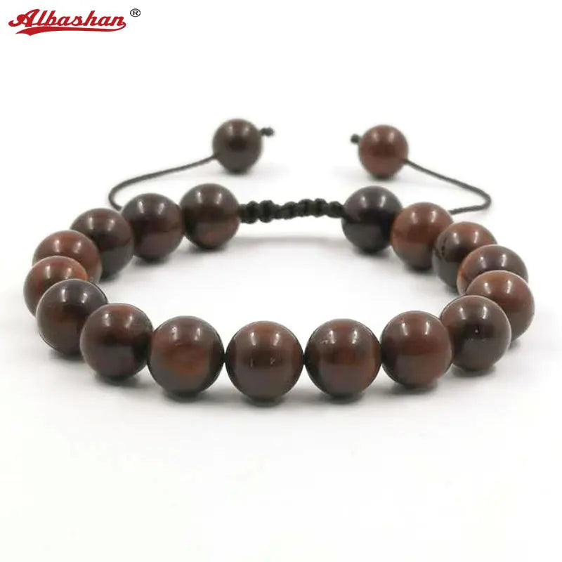 Albashan Bracelet Natural Kuka Wood Beads Gift for Men Ramadan Eid
