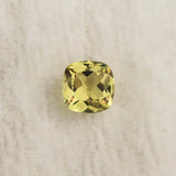 Alexandrite Loose Stone Yellow-Red Square Cushion Cut