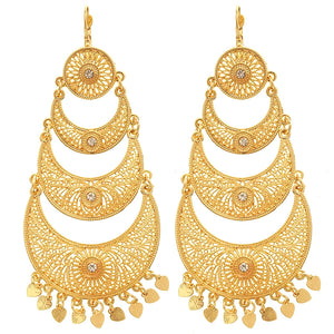 Algeria Caftan Wedding Earring Moon Alloy Earrings