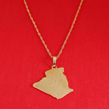 Algeria Map Pendant Necklace Jewelry Map Of Algeria Charm Jewelry