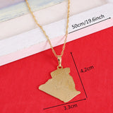 Algeria Map Pendant Necklace Jewelry Map Of Algeria Charm Jewelry
