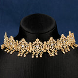 Algerian Bridal Crystal Forehead Jewelry Chains Water Drop Head Accessories