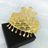 Algerian Ethnic Bride Crown Metal Hair Hoop Jewelry