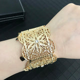 Algerian Flower Cutout Bracelet Big Size Wrist Accessory
