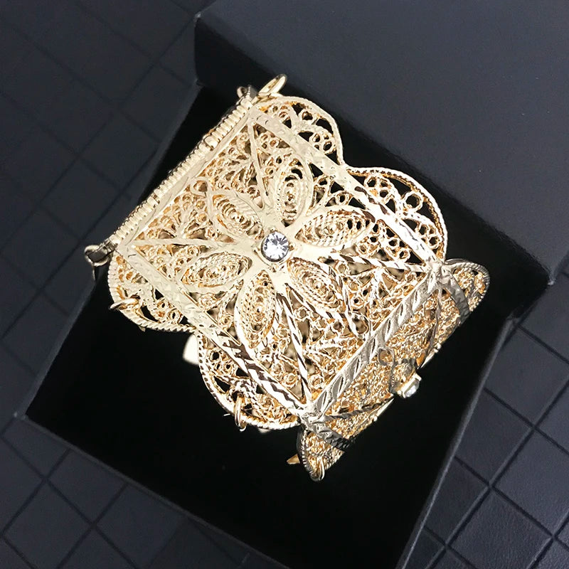 Algerian Flower Cutout Bracelet Big Size Wrist Accessory