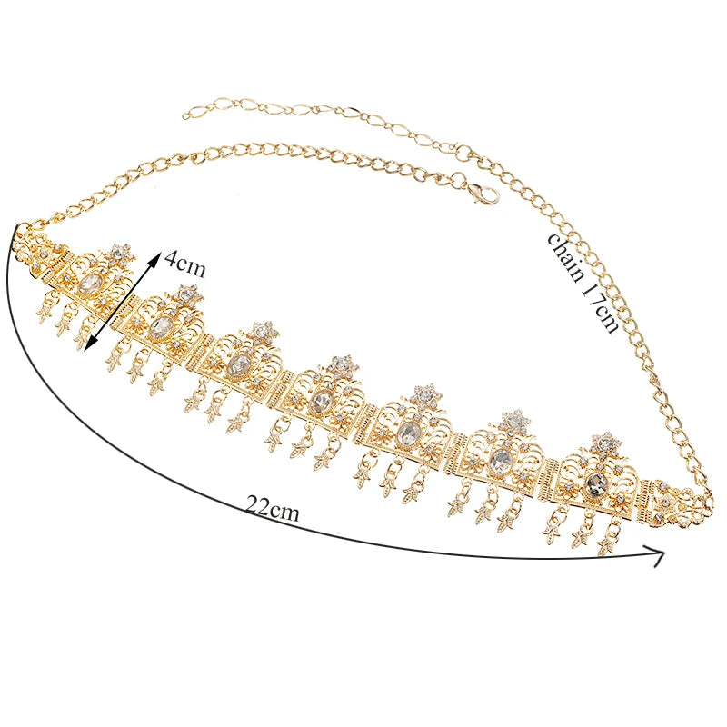 Algerian Moroccan Bridal Headband Arabic Wedding Crown Bridesmaid Jewelry