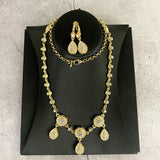 Algerian Style Vintage Crystal Tiara Necklace Bridal Tiara