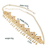 Algerian Wedding Headband Alloy Tassels Bridal Headwear Plated