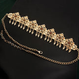 Algerian Wedding Headband Alloy Tassels Bridal Headwear Plated