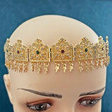 Algerian Wedding Headband Alloy Tassels Bridal Headwear Plated