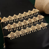 Algerian Wedding Headband Alloy Tassels Bridal Headwear Plated