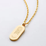 Moon Necklace Women Arabic Calligraphy Ramadan Gift