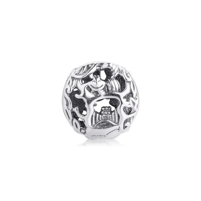 Cheshire Cat & Absolem Caterpillar Silver Beads for Bracelets