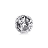 Cheshire Cat & Absolem Caterpillar Silver Beads for Bracelets