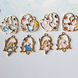 Alice in Wonderland Rabbit Love Pendant DIY Jewelry Set