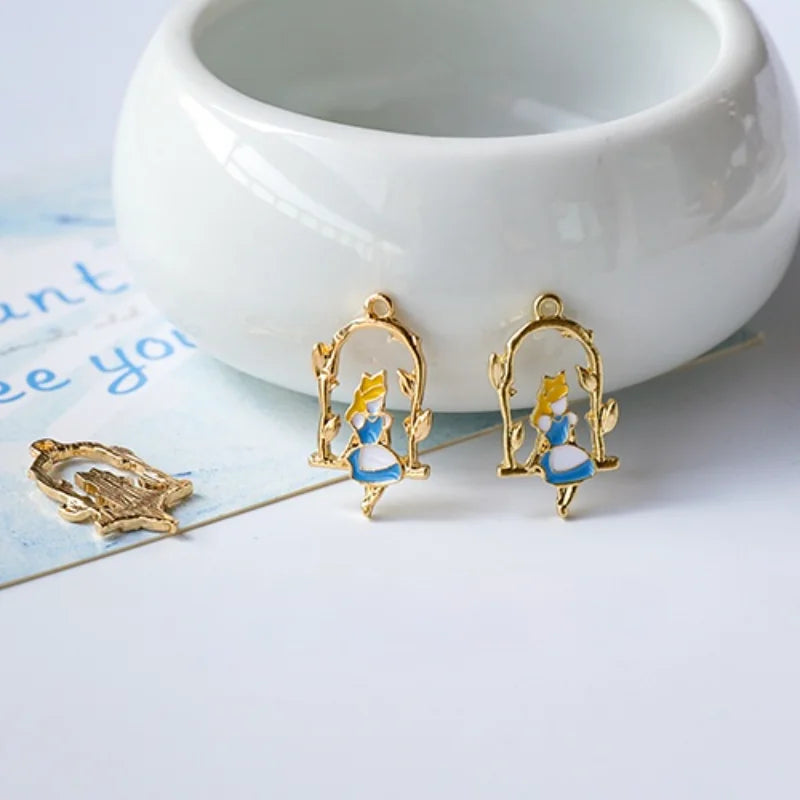 Alice in Wonderland Rabbit Love Pendant DIY Jewelry Set