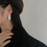 Alien 925 Silver Sterling Earrings Asymmetry Irregular Earrings For Women