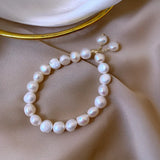 Alien Baroque Freshwater Pearl Bracelet - Women Charm Bracelet