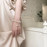 Alien Baroque Freshwater Pearl Bracelet - Women Charm Bracelet