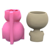 Alien Gypsum Flower Pot Silicone Resin Mold