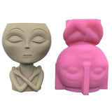 Alien Gypsum Flower Pot Silicone Resin Mold