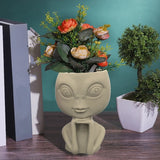 Alien Gypsum Silicone Mold for DIY Succulents Concrete Flower Pot