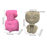Alien Gypsum Silicone Mold for DIY Succulents Concrete Flower Pot