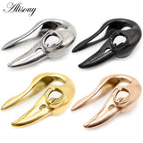 Aliosuy 1 pc Bird Head Ear Weight Plugs Tunnel Body Jewelry 12mm