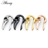 Aliosuy 1 pc Bird Head Ear Weight Plugs Tunnel Body Jewelry 12mm