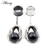 Dragon Claw Stainless Steel Ear Hangers Gauges 6-25mm