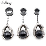 Dragon Claw Stainless Steel Ear Hangers Gauges 6-25mm