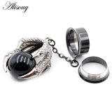 Dragon Claw Stainless Steel Ear Hangers Gauges 6-25mm