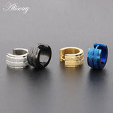 Small Stainless Steel Hoop Earrings Men Women Circle Jewelry