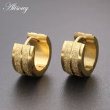 Small Stainless Steel Hoop Earrings Men Women Circle Jewelry